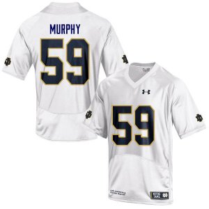 Notre Dame Fighting Irish Men's Kier Murphy #59 White Under Armour Authentic Stitched College NCAA Football Jersey WAI4699YJ
